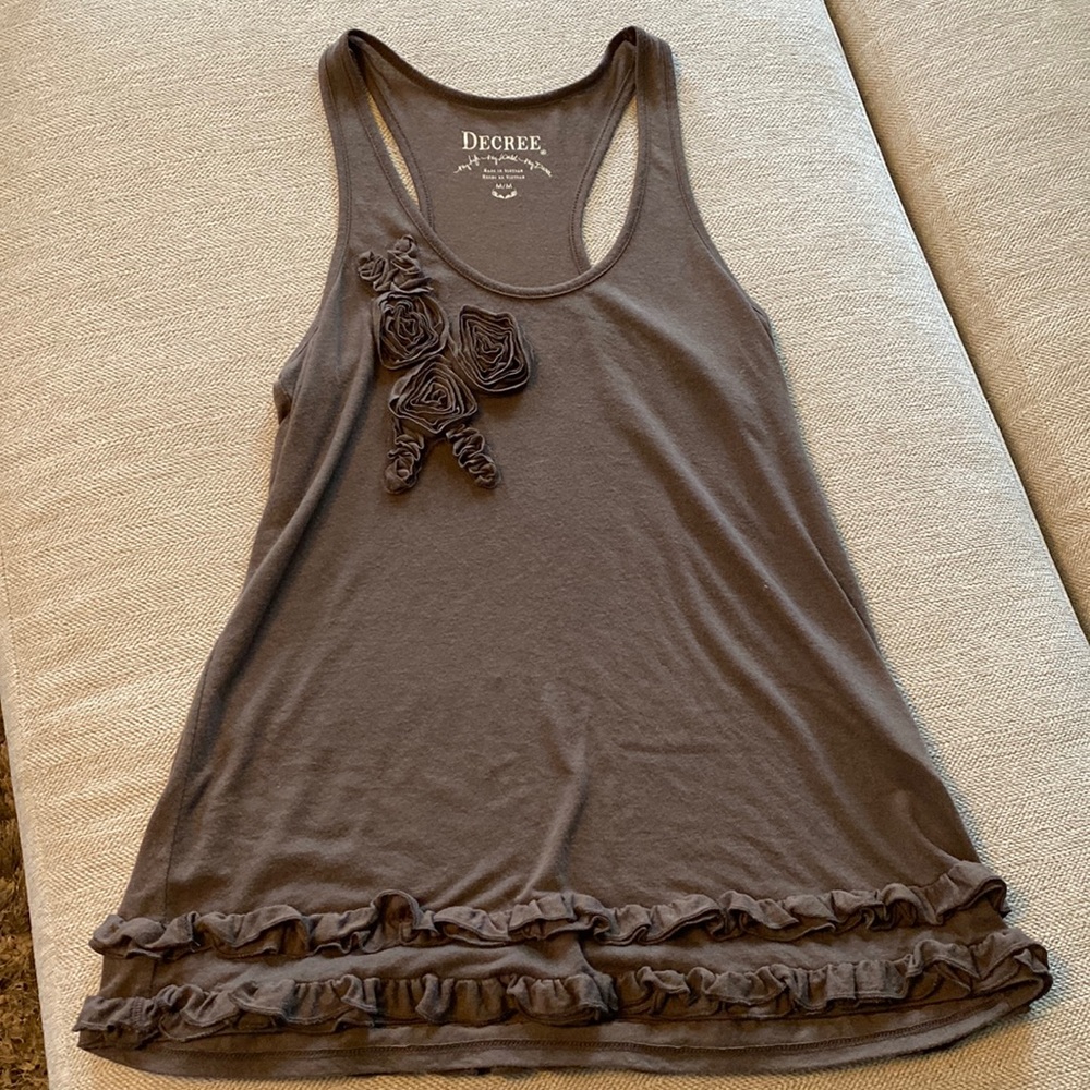 Brown racerback tank